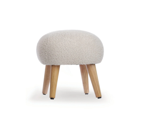 Cuddle Co Etta Nursing Chair Plus Foot Stool - Boucle Mushroom