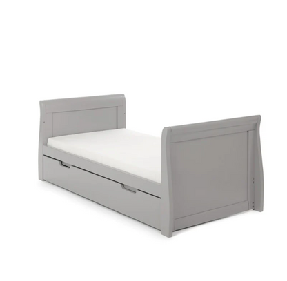 OBaby Stamford Classic Cot Bed - Warm Grey with Under Bed Drawer