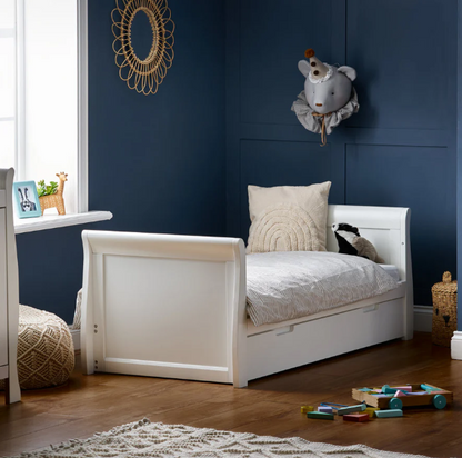 OBaby Stamford Classic Cot Bed - White with Under Bed Drawer