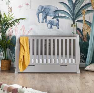 OBaby Stamford 3 Piece Nursery Room Set - Warm Grey