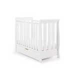 OBaby Stamford Space Saving Sleigh Cot - White