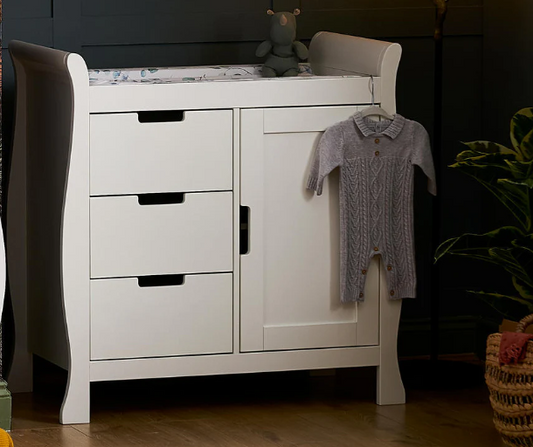 Obaby Stamford Sleigh Changing Unit - White