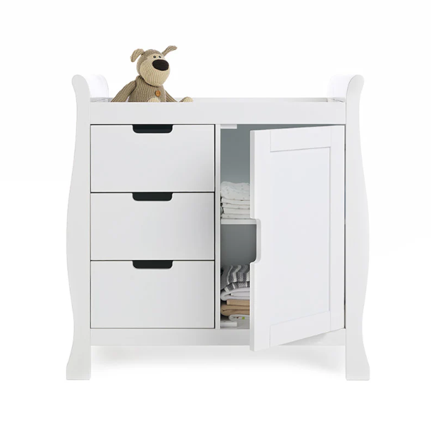Obaby Stamford Sleigh Changing Unit - White