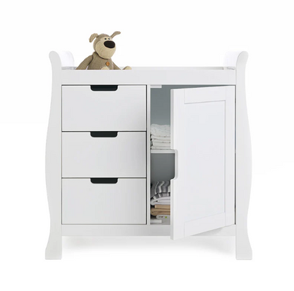 Obaby Stamford Sleigh Changing Unit - White