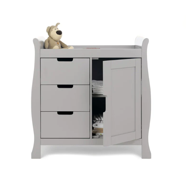 Obaby Stamford Sleigh Changing Unit - Warm Grey