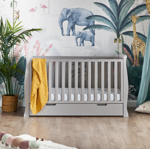 OBaby Stamford 2 Piece Nursery Room Set - Warm Grey