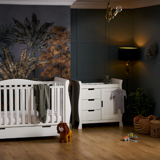 Stamford Luxe Sleigh 2 Piece Room Set - White