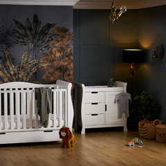 Stamford Luxe Sleigh 2 Piece Room Set - White