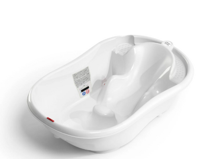 OKBABY Onda Baby Bath in White – Ergonomic Smart Baby Bath | 0–12 Months