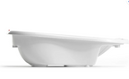 OKBABY Onda Baby Bath in White – Ergonomic Smart Baby Bath | 0–12 Months