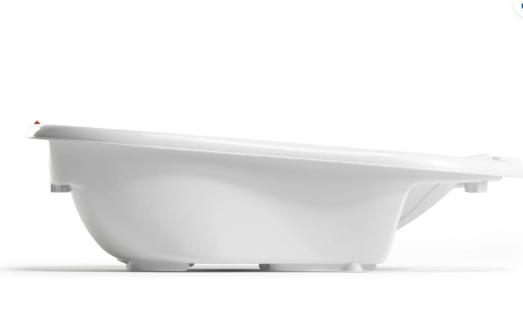 OKBABY Onda Baby Bath in White – Ergonomic Smart Baby Bath | 0–12 Months