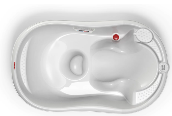 OKBABY Onda Baby Bath in White – Ergonomic Smart Baby Bath | 0–12 Months