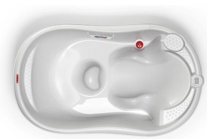 OKBABY Onda Baby Bath in White – Ergonomic Smart Baby Bath | 0–12 Months