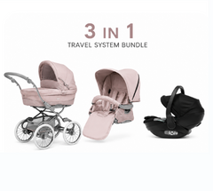 Bébécar Stylo Class Roselle 3 in 1 Travel System with Aurea Car Seat - 2026 Specials Range