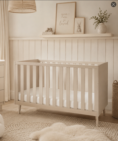 Babymore Dante Cot Bed - Cashmere