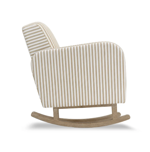 CuddleCo Etta Nursing Chair – Beach Stripe side view