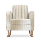 CuddleCo Etta Nursing Chair – Beach Stripe beige strip front view