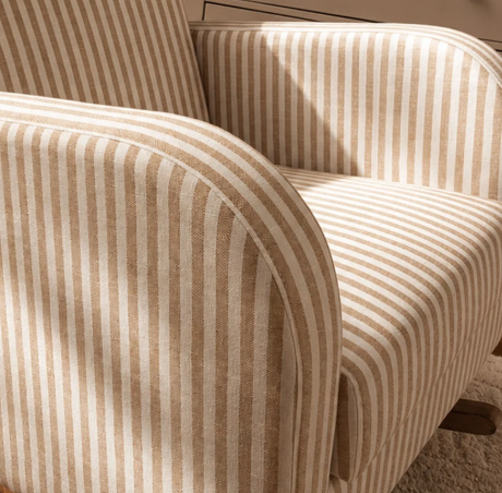 CuddleCo Etta Nursing Chair – Beach Stripe fabric