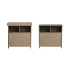Bebe & Beyond Seeker Drift cot bed and matching nursery changing dresser