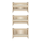 Bebe & Beyond Seeker Nordic nursery furniture cot bed heights