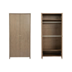 Bebe & Beyond Seeker Drift Wardrobe with brushed metal handles, inside view
