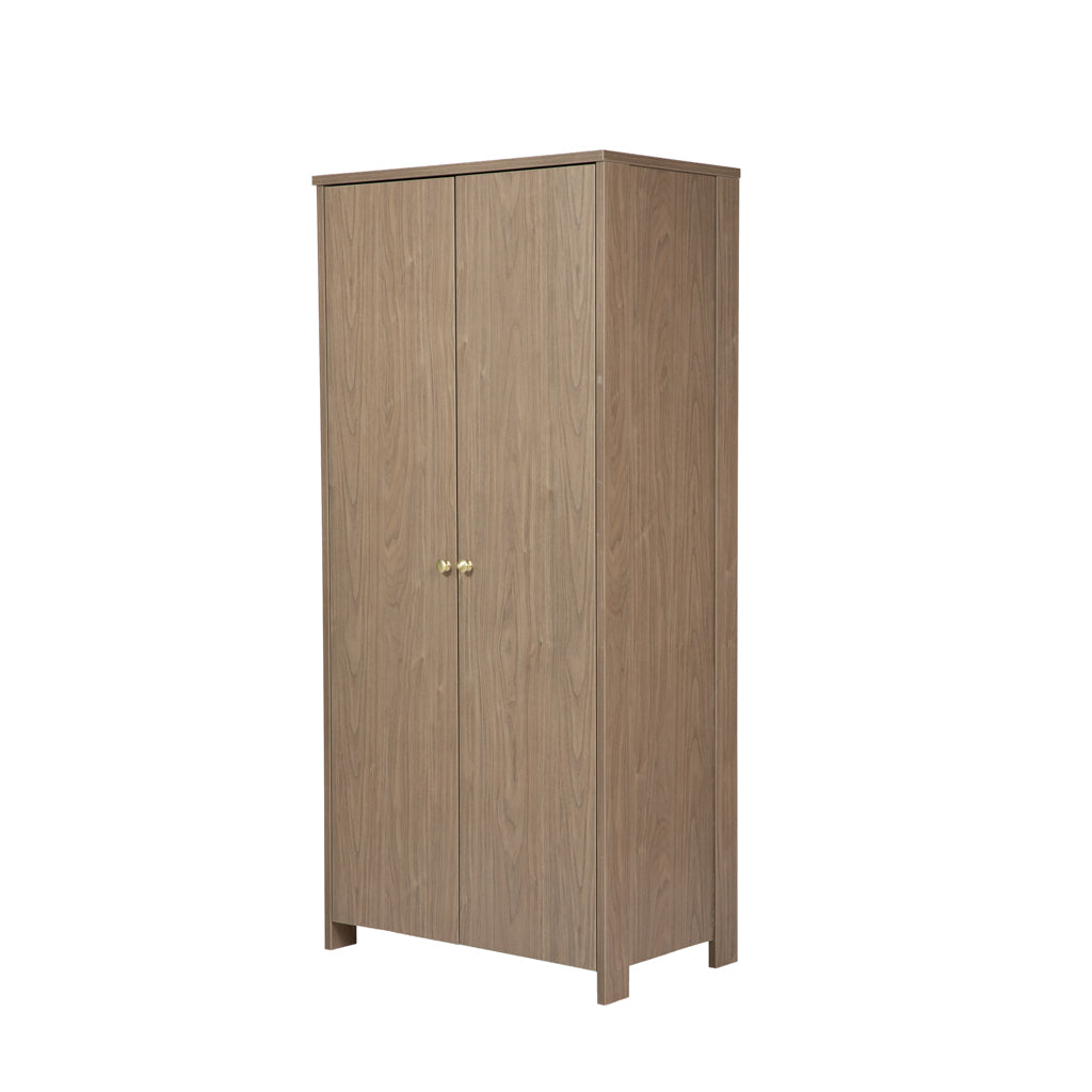 Seeker Drift two-door wardrobe with textured oak-effect finish
