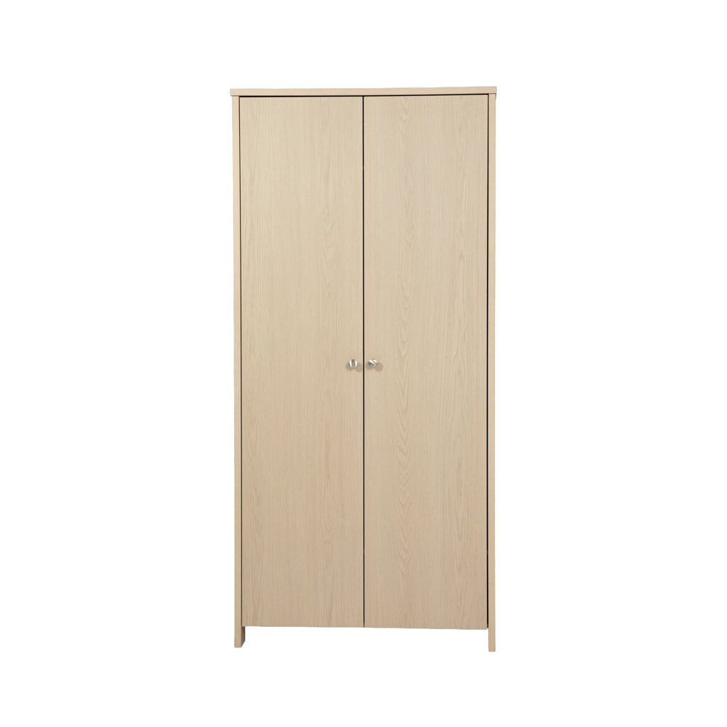Bebe & Beyond Seeker Nordic Nursery Wardrobe in light textured wood-effect finish