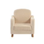 Bebe & Beyond children's rocking armchair in neutral oatmeal teddy fabric