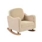 Soother Junior Oat Ted rocking chair showing curved oak-effect rockers