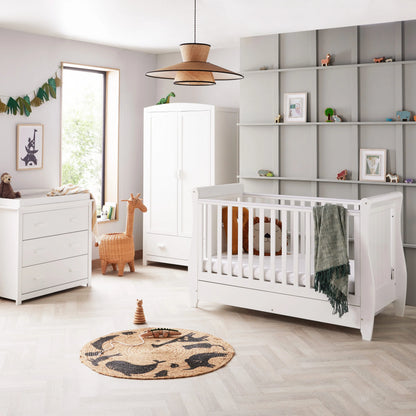 Babymore Stella 3 Piece Nursery Furniture Set - White