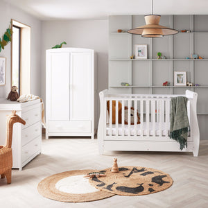 Babymore Stella 3 Piece Nursery Furniture Set - White