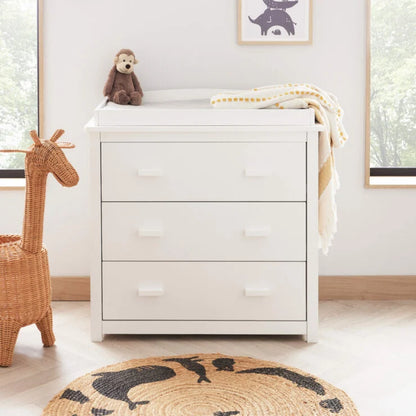 Babymore Stella 3 Piece Nursery Furniture Set - White