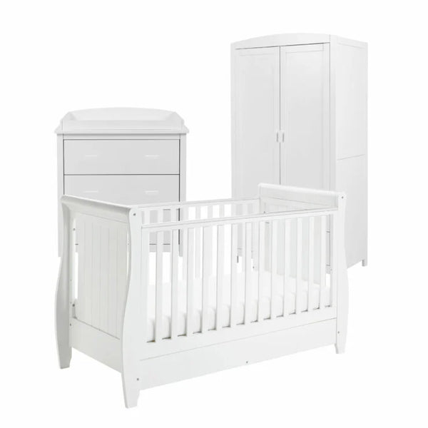 Babymore Stella 3 Piece Nursery Furniture Set - White