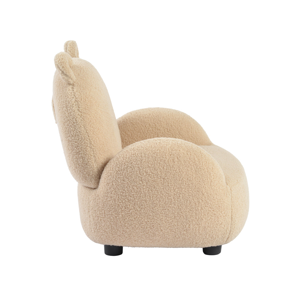 Bebe & Beyond Teddy Junior Chair showing soft textured teddy upholstery