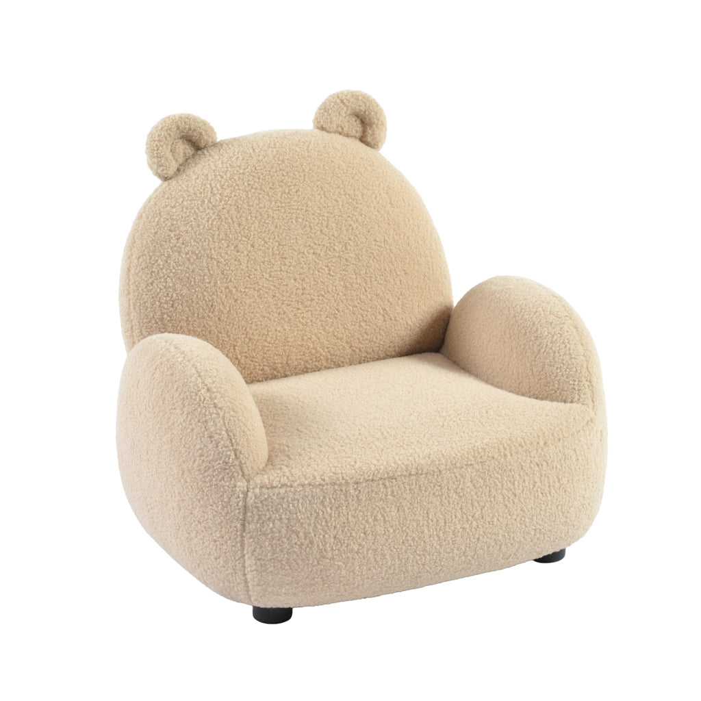 Oat Ted teddy bear kids armchair in neutral children's bedroom