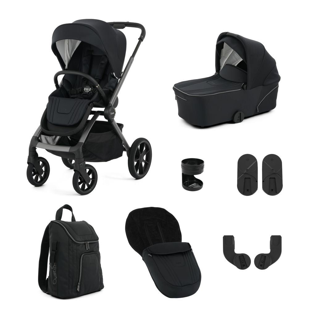 BabyStyle Oyster Vee Pram & Pushchair – Liquorice