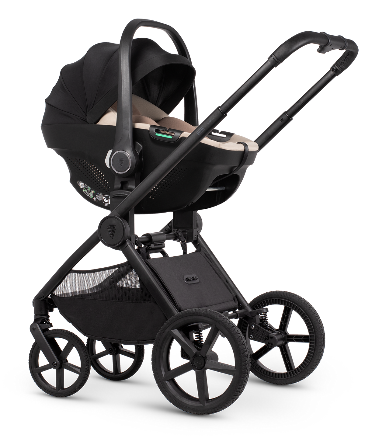 Venicci x Hunter Upline 3 Red 4-in-1 Plus Travel System with ISOFIX Base & Home Stand