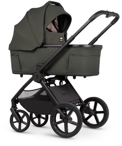 Venicci x Hunter Upline 3 Dark Olive 4-in-1 Plus Travel System with ISOFIX Base & Home Stand