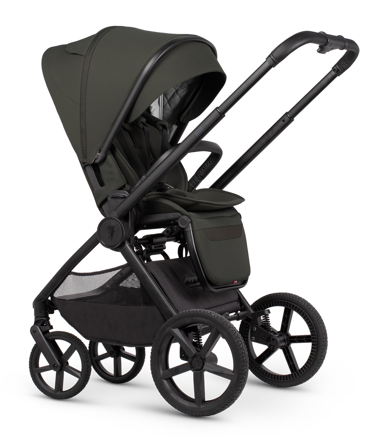 Venicci x Hunter Upline 3 Dark Olive 4-in-1 Plus Travel System with ISOFIX Base & Home Stand