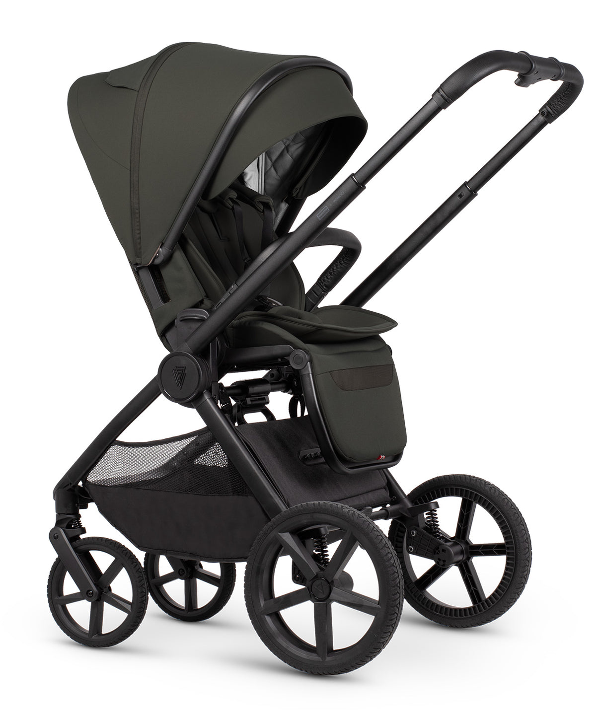 Venicci x Hunter Upline 3 Dark Olive 4-in-1 Plus Travel System with ISOFIX Base & Home Stand