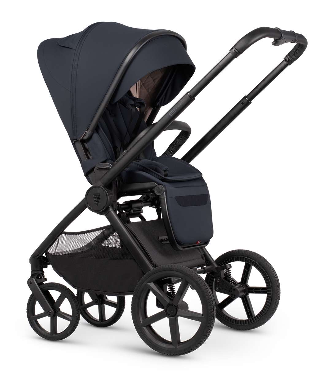 Venicci x Hunter Upline 3 Navy 4-in-1 Plus Travel System with ISOFIX Base & Home Stand