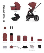 Venicci x Hunter Upline 3 Red  3-in-1 Travel System