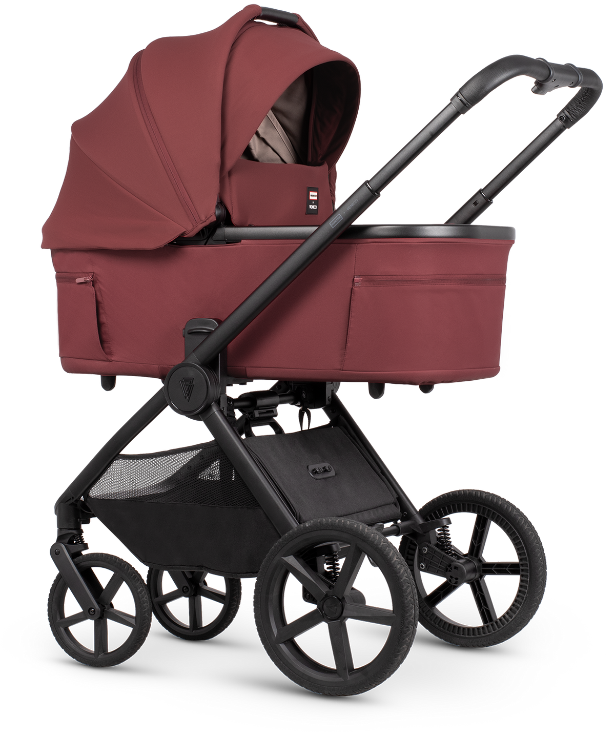 Venicci x Hunter Upline 3 Red 4-in-1 Plus Travel System with ISOFIX Base & Home Stand
