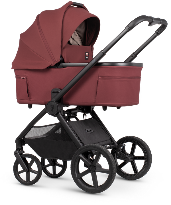 Venicci x Hunter Upline 3 Red 4-in-1 Plus Travel System with ISOFIX Base & Home Stand