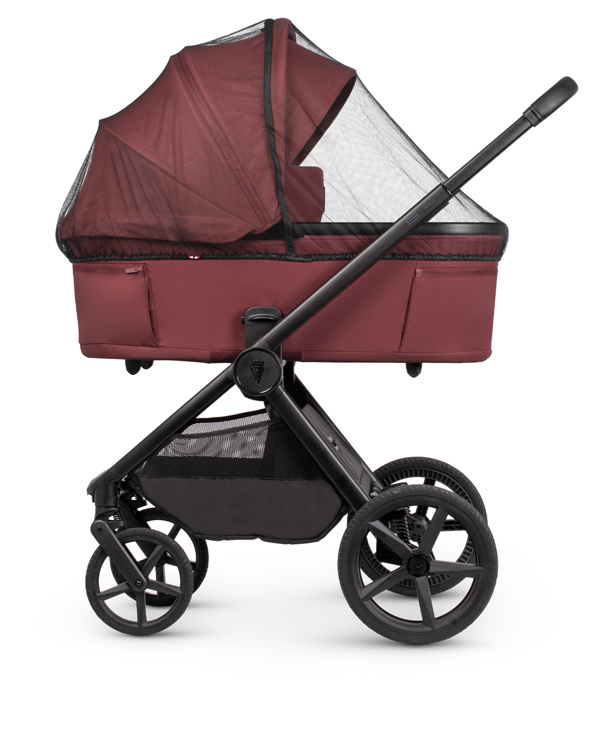 Venicci x Hunter Upline 3 Red 4-in-1 Plus Travel System with ISOFIX Base & Home Stand