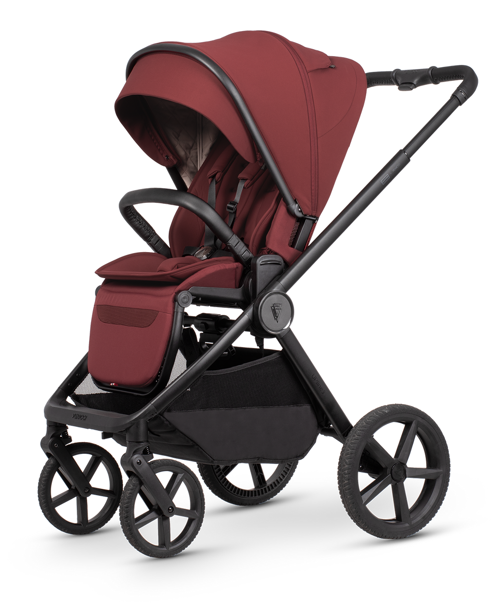 Venicci x Hunter Upline 3 Red 4-in-1 Plus Travel System with ISOFIX Base & Home Stand