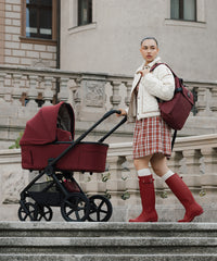 Venicci x Hunter Upline 3 Red 4-in-1 Plus Travel System with ISOFIX Base & Home Stand
