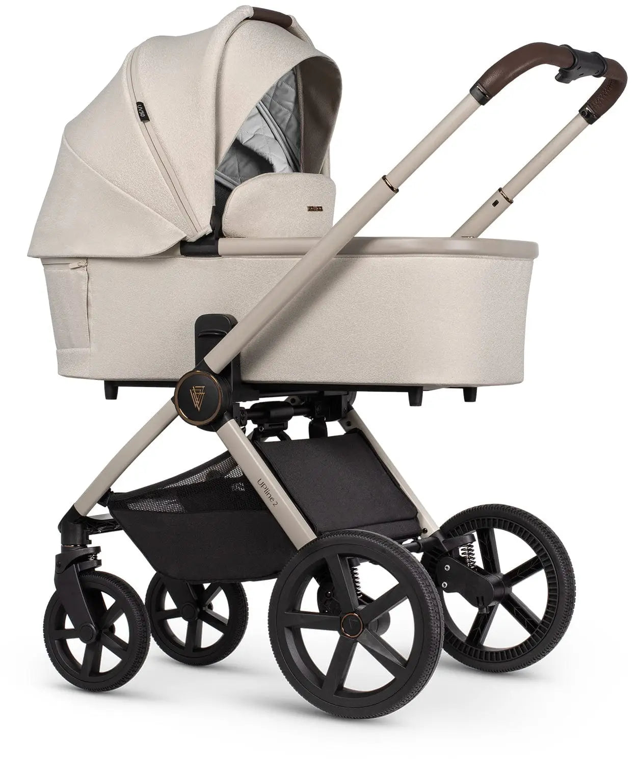 Venicci Upline 2 Stone Beige Pram 2 in 1 Bundle