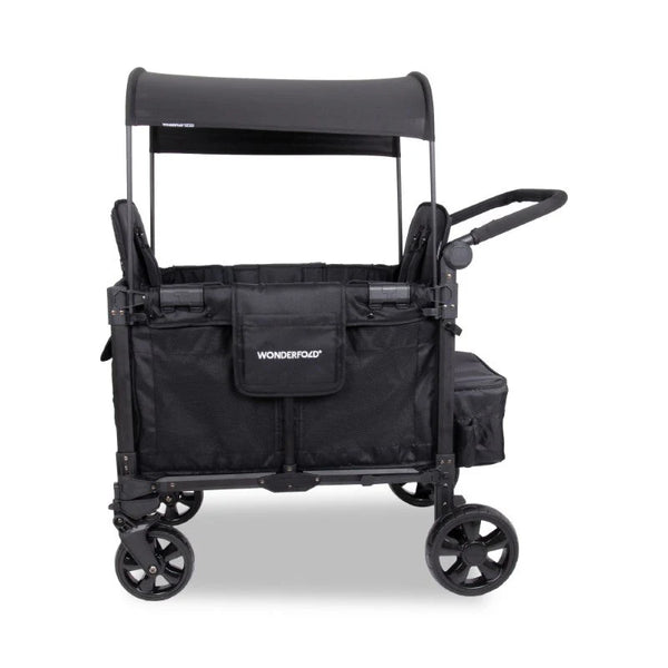 WonderFold W2 Elite Pro Double Stroller Wagon – Black - 2 Seater