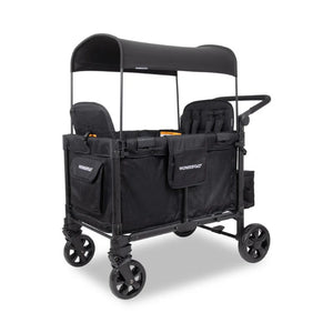 WonderFold W4 Elite Pro Quad Stroller Wagon – Black - 4 Seater